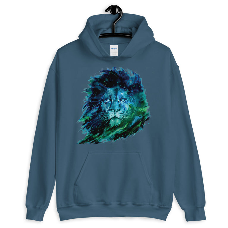 lion illustration elegant design hoodie by rocky apparels