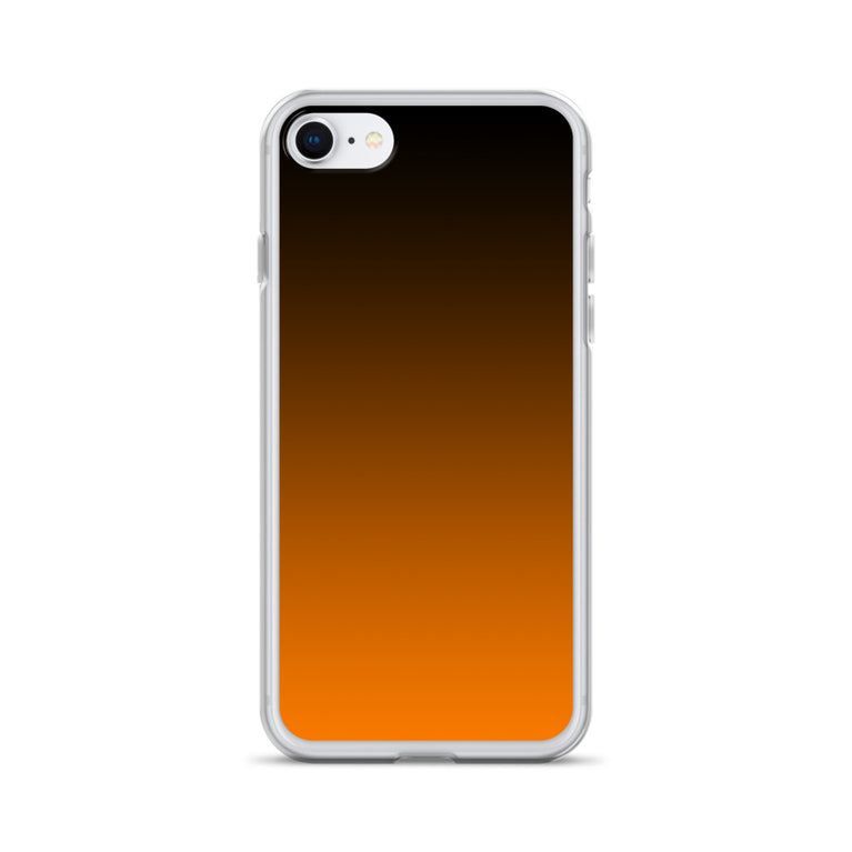 orange and black unique colored iPhone Case