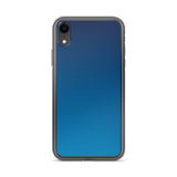 elegant gradient blue colored iPhone Case