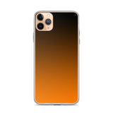 orange and black unique colored iPhone Case