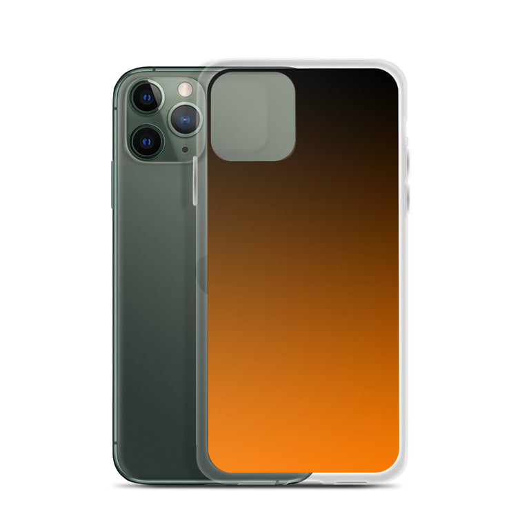 orange and black unique colored iPhone Case