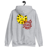 Don't touch me with angry face design hoodie