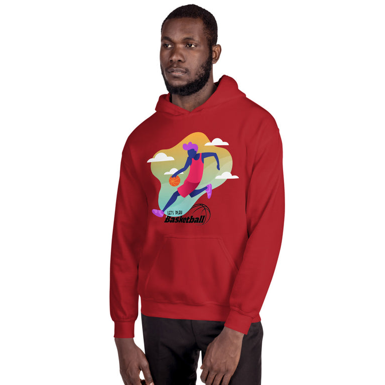 Lets Play Basketball Elegant Illustration Design Hoodie