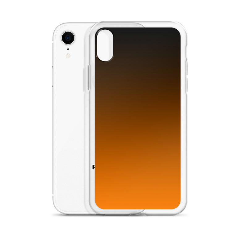 orange and black unique colored iPhone Case