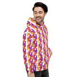 Unique Colored Pattern Hoodie by rocky apparels