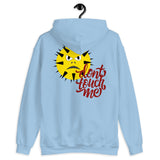Don't touch me with angry face design hoodie