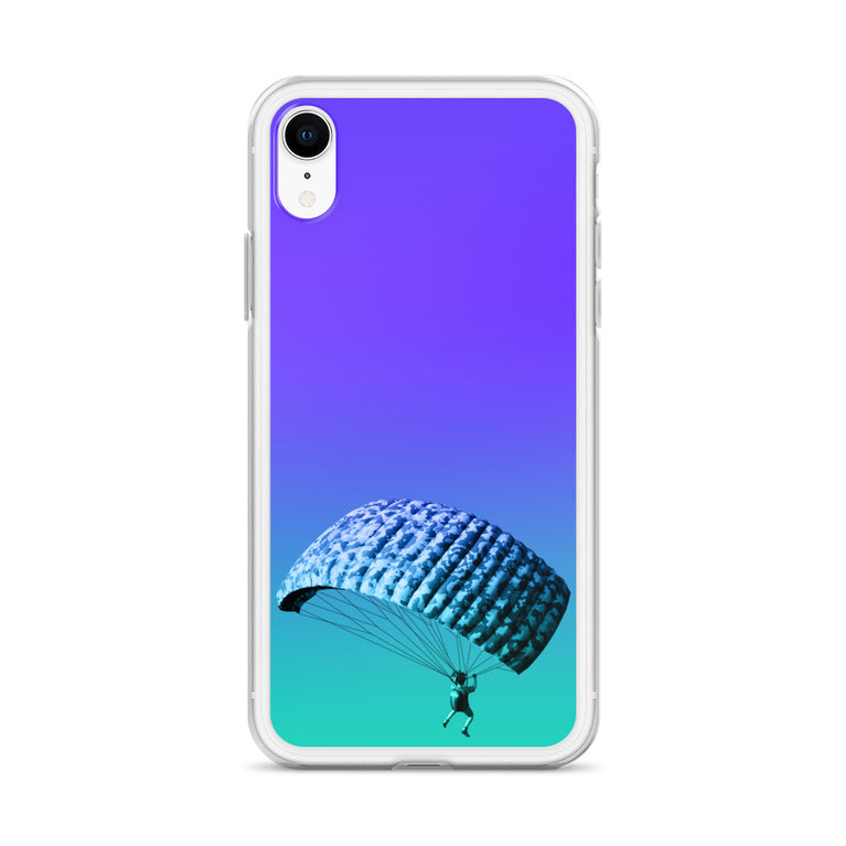 beautiful sky-diving iPhone Case by rocky apparels