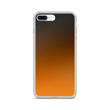 orange and black unique colored iPhone Case