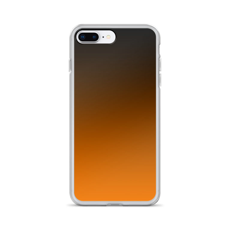 orange and black unique colored iPhone Case