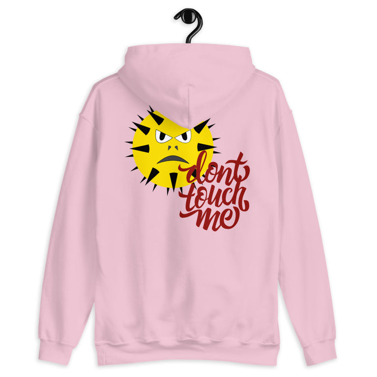 Don't touch me with angry face design hoodie