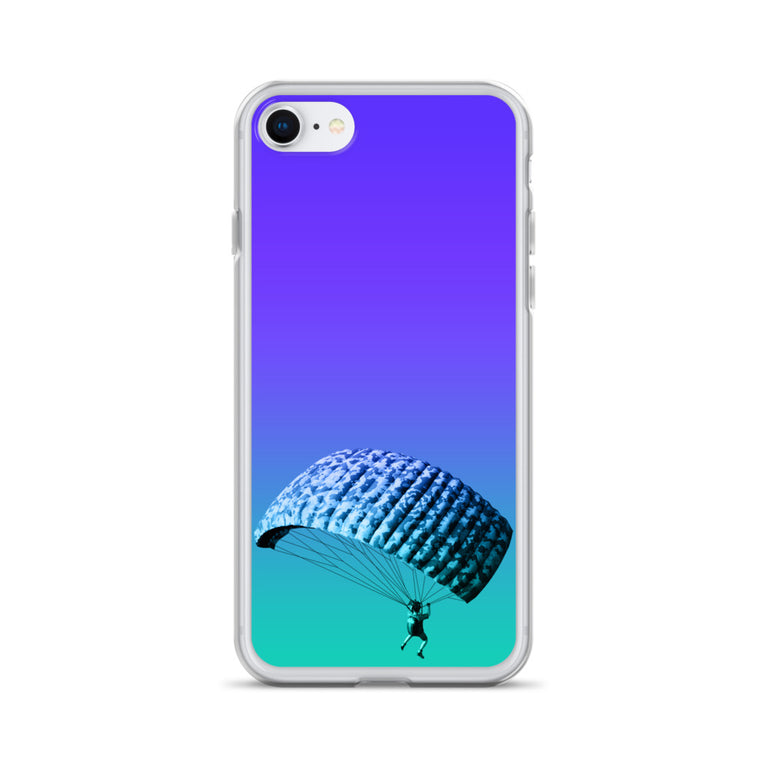 beautiful sky-diving iPhone Case by rocky apparels