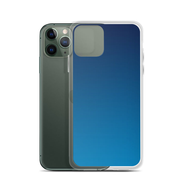 elegant gradient blue colored iPhone Case