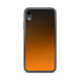 orange and black unique colored iPhone Case