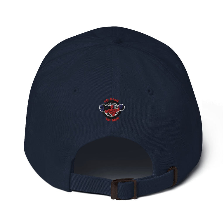 no pain no gain Dad hat by rocky apparels