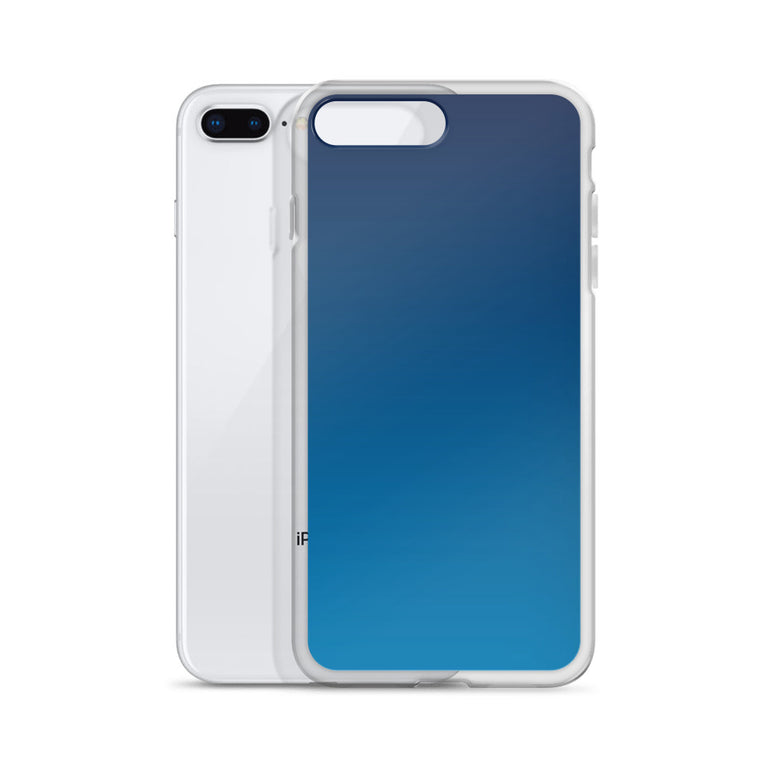 elegant gradient blue colored iPhone Case