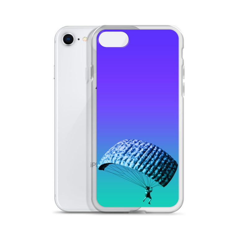 beautiful sky-diving iPhone Case by rocky apparels