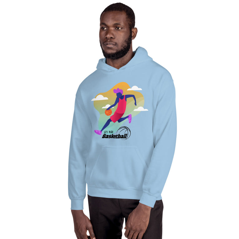 Lets Play Basketball Elegant Illustration Design Hoodie