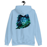 lion illustration elegant design hoodie by rocky apparels