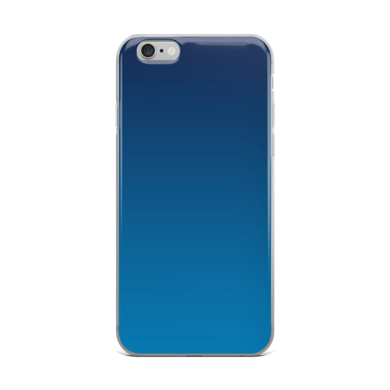 elegant gradient blue colored iPhone Case