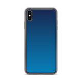 elegant gradient blue colored iPhone Case