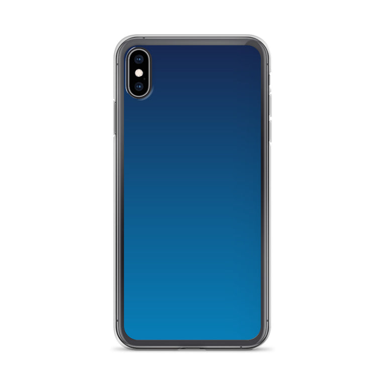 elegant gradient blue colored iPhone Case