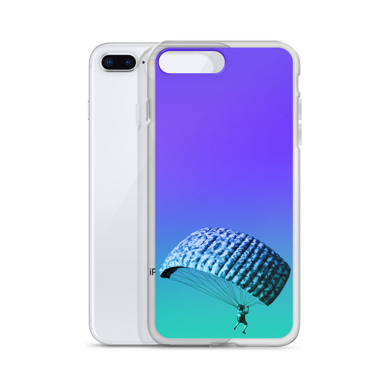 beautiful sky-diving iPhone Case by rocky apparels