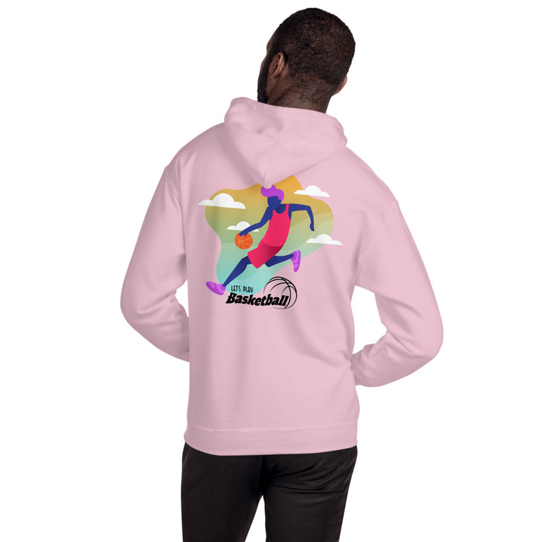 Lets Play Basketball Elegant Illustration Design Hoodie