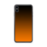 orange and black unique colored iPhone Case