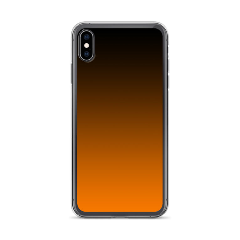 orange and black unique colored iPhone Case