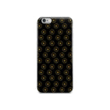premium gold shape pattern iPhone Case by rocky apparels