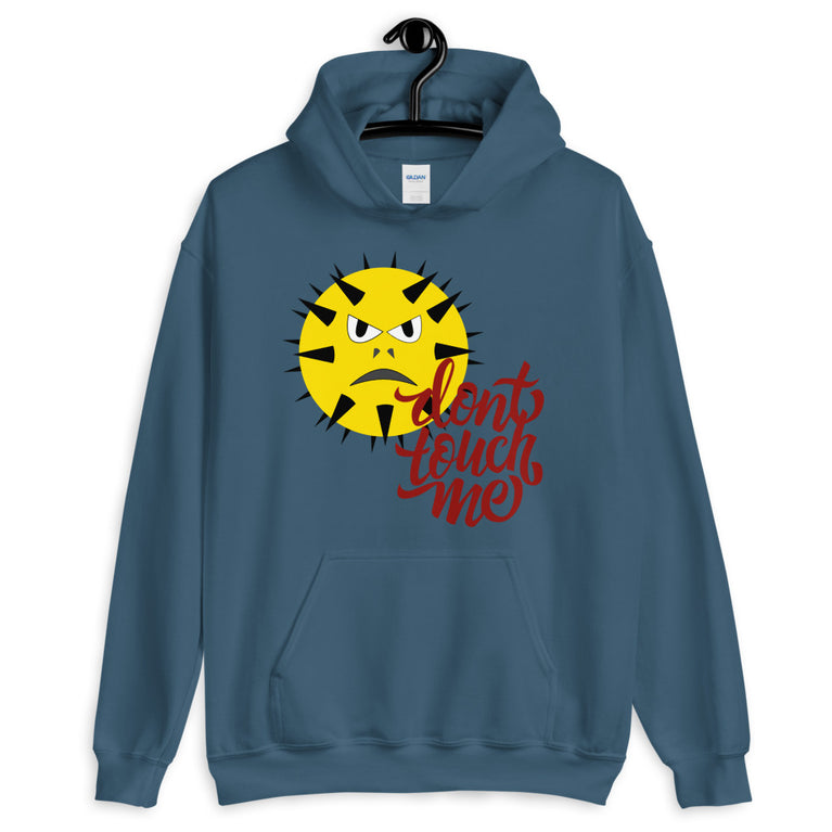 Don't touch me with angry face design hoodie