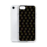 premium gold shape pattern iPhone Case by rocky apparels