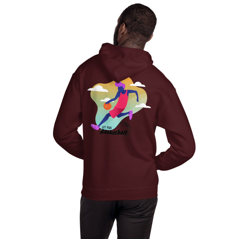 Lets Play Basketball Elegant Illustration Design Hoodie