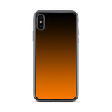 orange and black unique colored iPhone Case