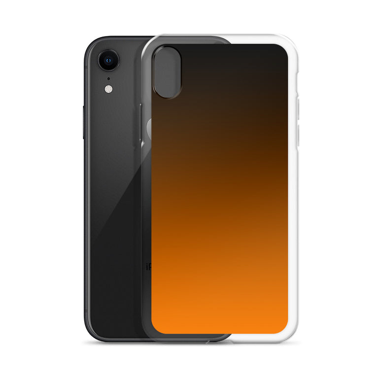orange and black unique colored iPhone Case