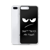 don't touch my phone elegant design iPhone Case
