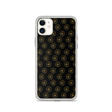 premium gold shape pattern iPhone Case by rocky apparels