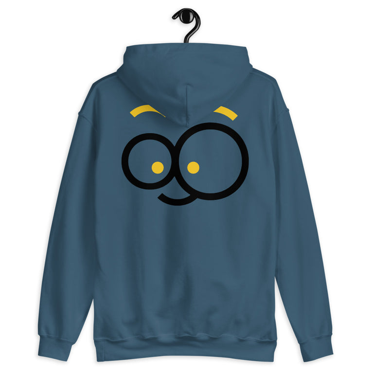 Cute Face shape Design Hoodie With Front and Back Design