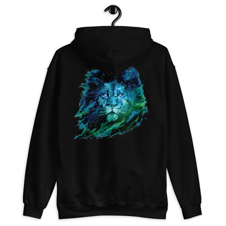 lion illustration elegant design hoodie by rocky apparels