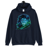 lion illustration elegant design hoodie by rocky apparels