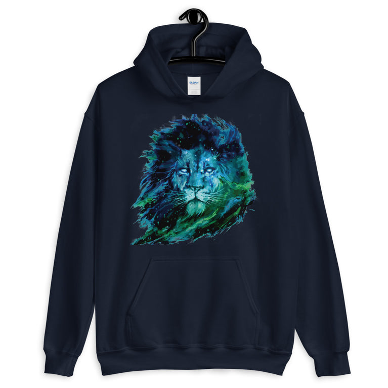 lion illustration elegant design hoodie by rocky apparels