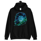 lion illustration elegant design hoodie by rocky apparels