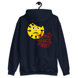 Don't touch me with angry face design hoodie