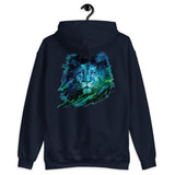 lion illustration elegant design hoodie by rocky apparels