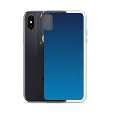 elegant gradient blue colored iPhone Case