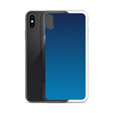 elegant gradient blue colored iPhone Case