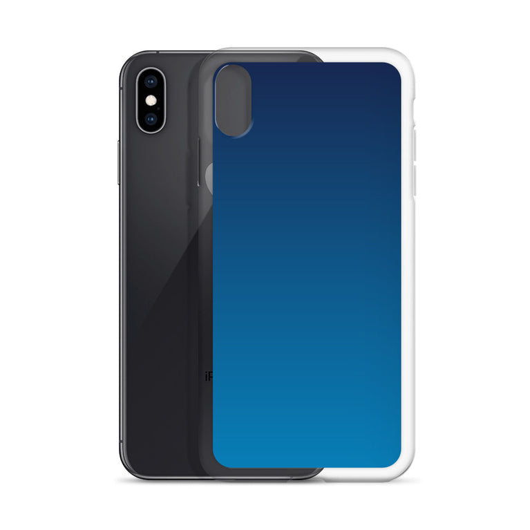 elegant gradient blue colored iPhone Case