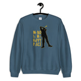 my bed is my happy place elegant design Sweatshirt