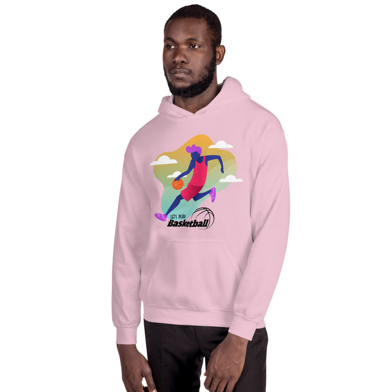 Lets Play Basketball Elegant Illustration Design Hoodie