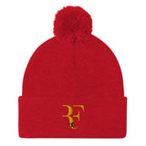 roger federer premium Pom-Pom Beanie by rocky apparels